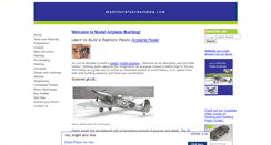 Desktop Screenshot of modelairplanebuilding.com